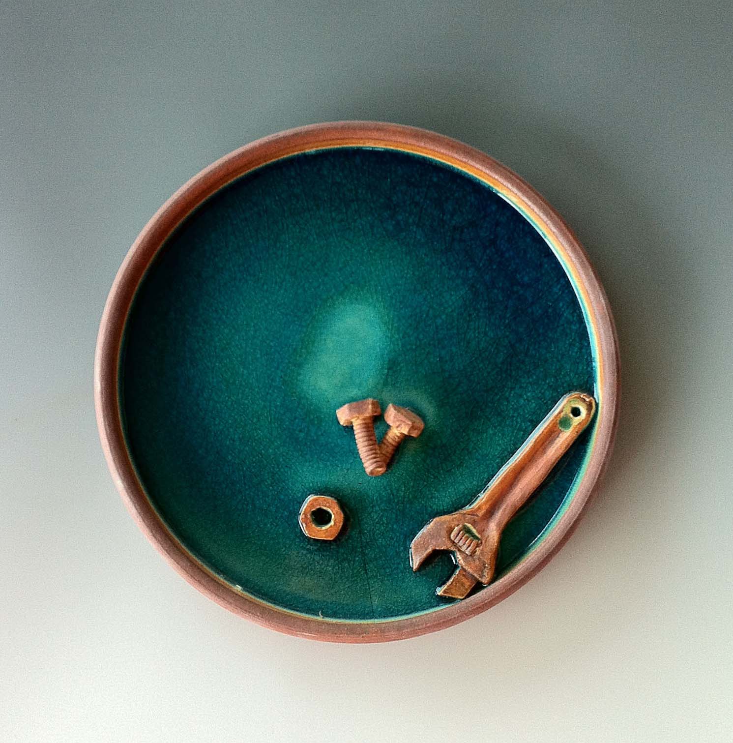 Stoneware Platter with Tools