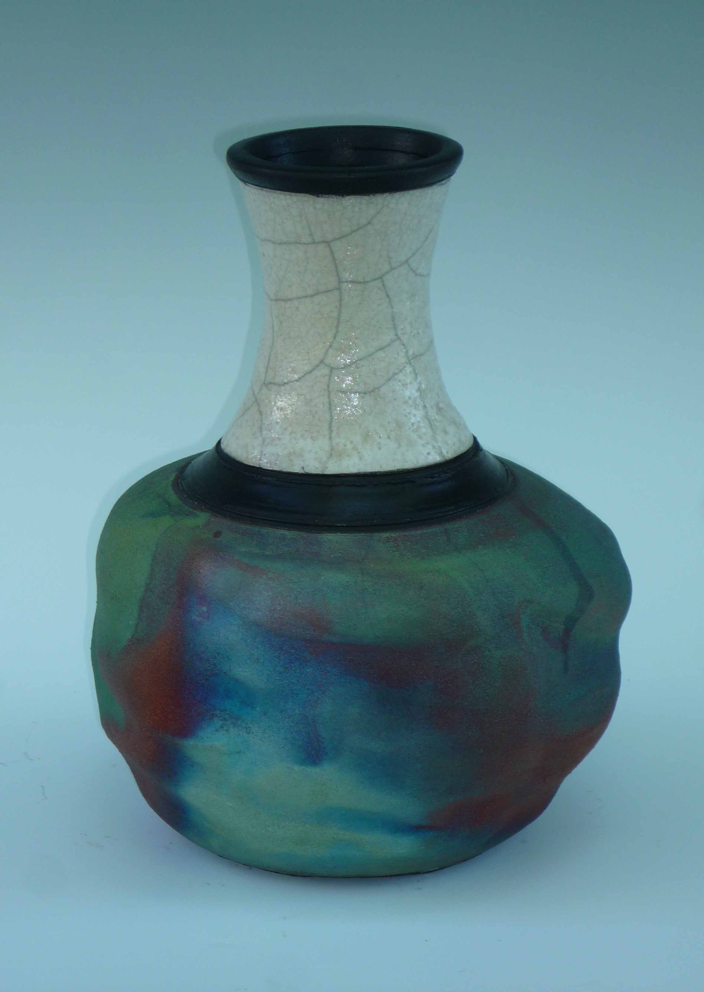 Bud Vase Large Rainbow Patina