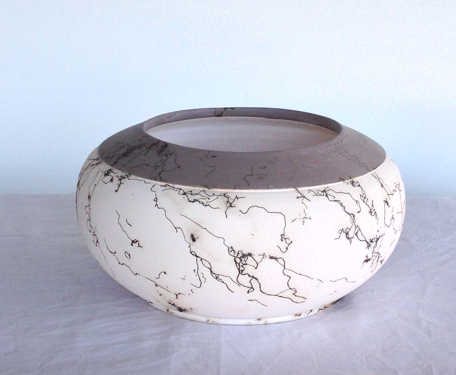 Raku Horsehair Bowl