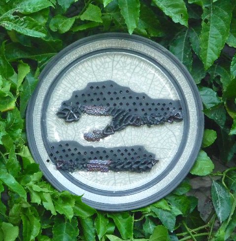 Raku Platter with Square Holes