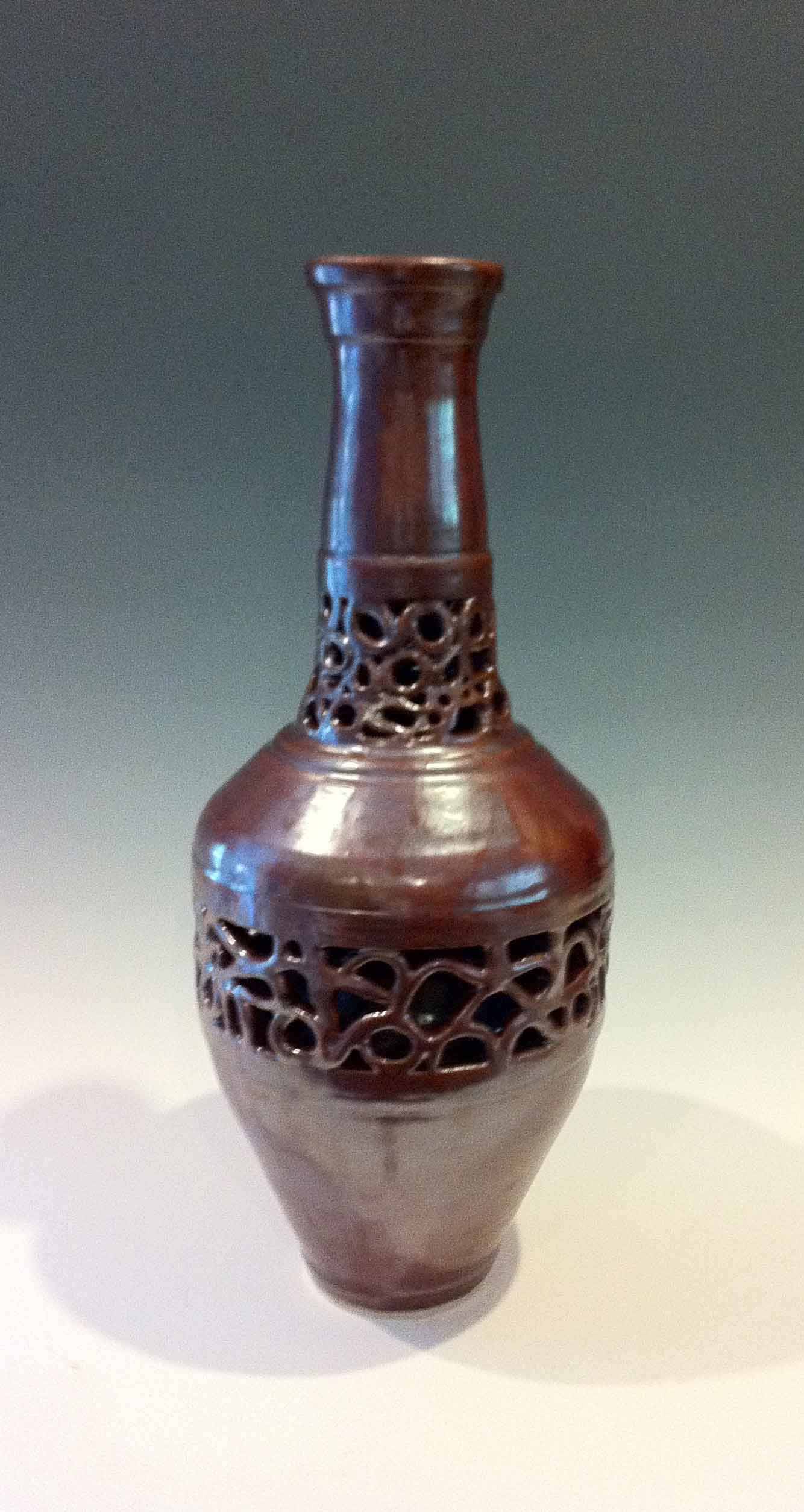 Stoneware Lace Vase Large
