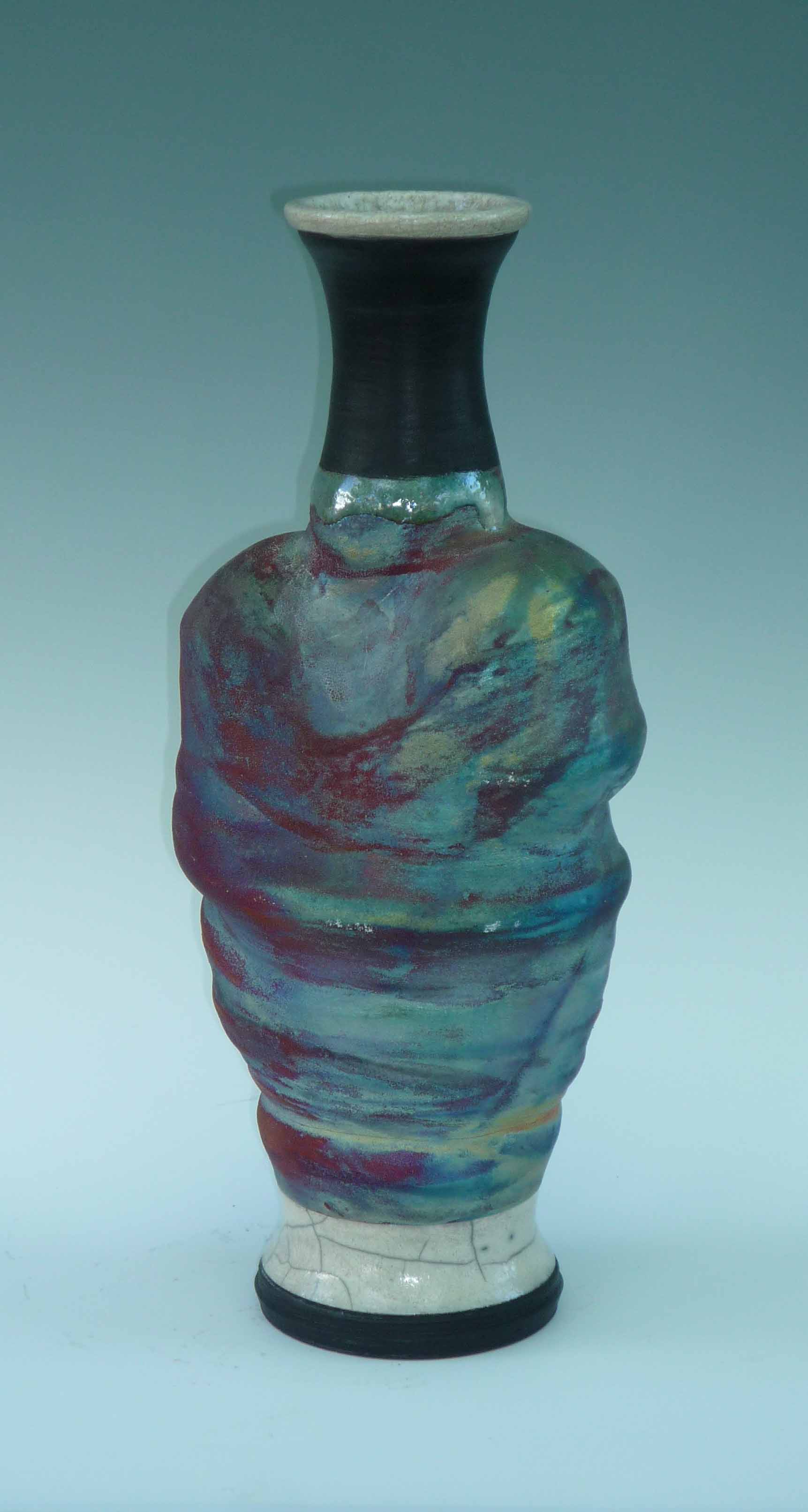Vase tall Rainbow Patina